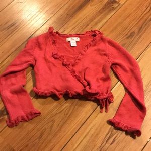 Gap wrap crop sweater